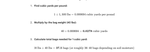 How much 40lb topsoil bag covers area